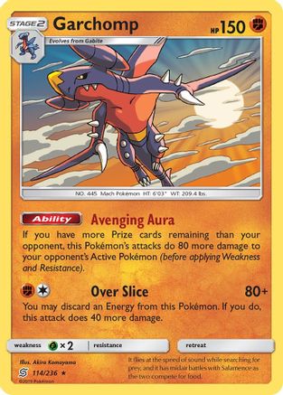 Garchomp (114/236) [Sun & Moon: Unified Minds] Reverse Holofoil