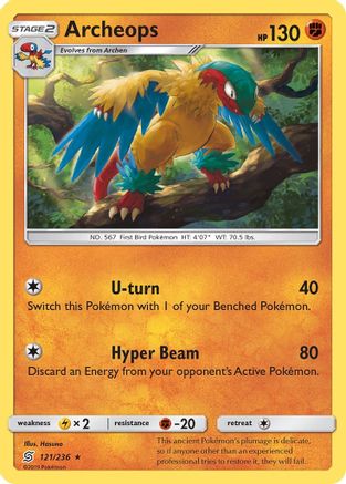 Archeops (121/236) [Sun & Moon: Unified Minds] Reverse Holofoil
