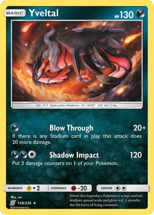 Yveltal (139/236) [Sun & Moon: Unified Minds] Reverse Holofoil