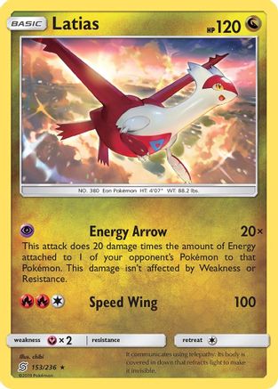 Latias (153/236) [Sun & Moon: Unified Minds] Reverse Holofoil