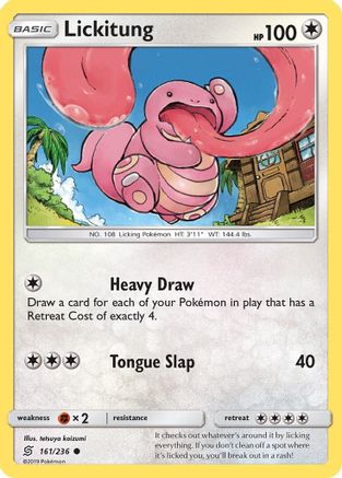 Lickitung (161/236) [Sun & Moon: Unified Minds] Reverse Holofoil