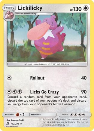Lickilicky (162/236) [Sun & Moon: Unified Minds] Reverse Holofoil