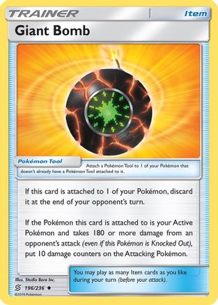 Giant Bomb (196/236) [Sun & Moon: Unified Minds] Reverse Holofoil