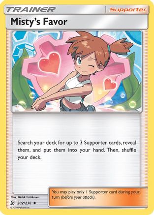 Misty's Favor (202/236) [Sun & Moon: Unified Minds] Reverse Holofoil