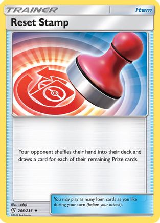 Reset Stamp (206/236) [Sun & Moon: Unified Minds] Reverse Holofoil