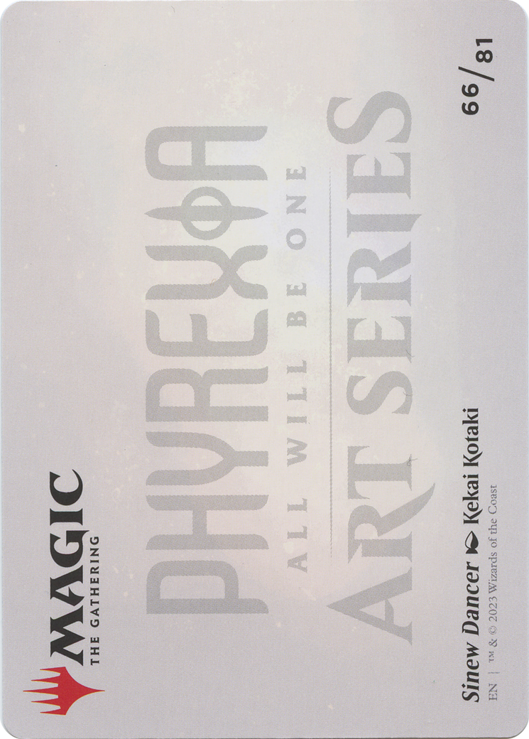 Sinew Dancer // Sinew Dancer  [Phyrexia: All Will Be One Art Series] (Borderless)