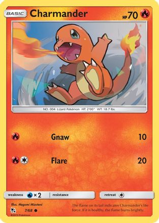 Charmander (7/68) [Sun & Moon: Hidden Fates] Reverse Holofoil
