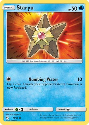 Staryu (13/68) [Sun & Moon: Hidden Fates] Reverse Holofoil