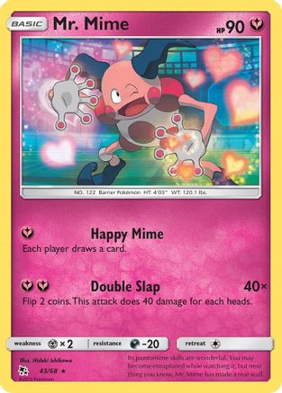 Mr. Mime (43/68) [Sun & Moon: Hidden Fates] Reverse Holofoil