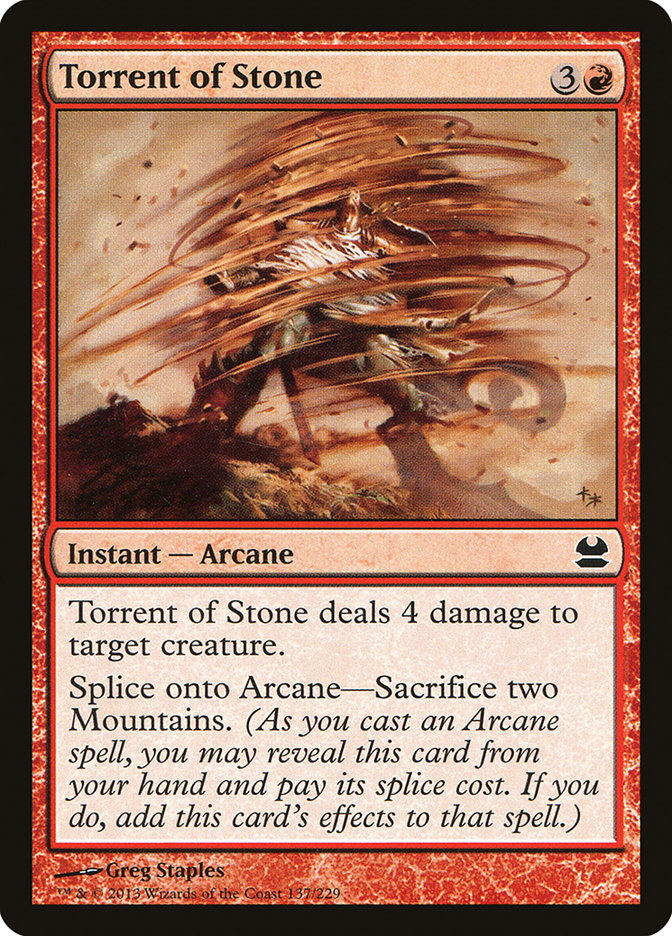 Torrent of Stone [Modern Masters] Foil