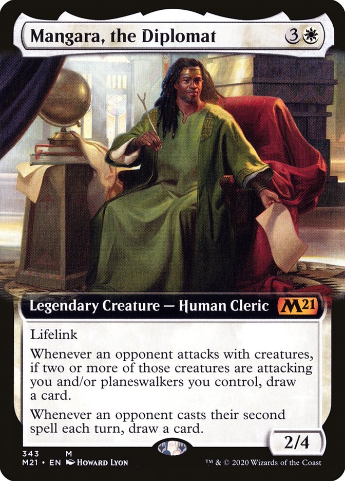 Mangara, the Diplomat (Extended Art) [Core Set 2021] Foil