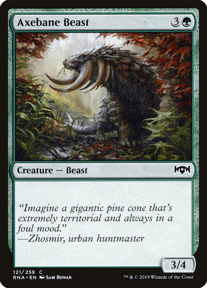 Axebane Beast [Ravnica Allegiance] Foil