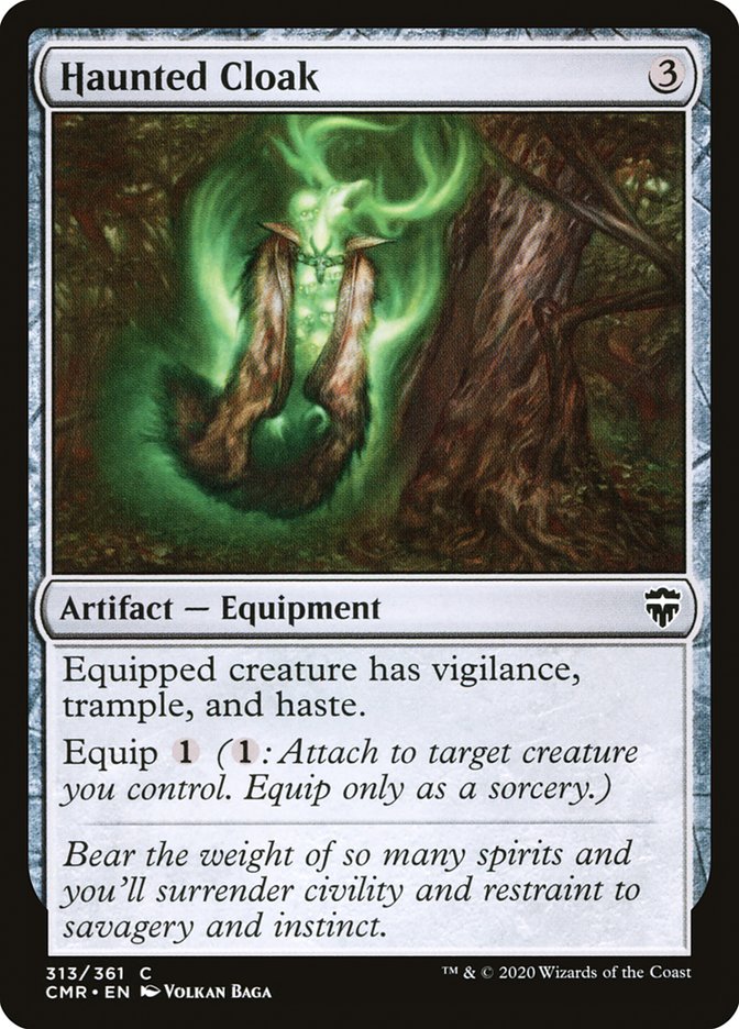 Haunted Cloak (313) [Commander Legends] Foil