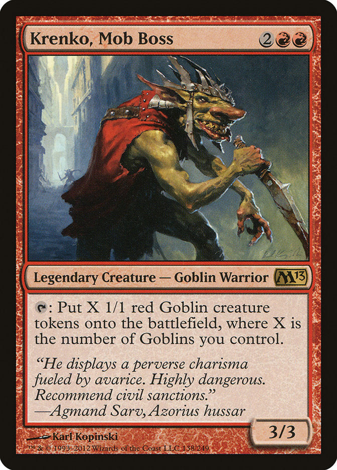 Krenko, Mob Boss [Magic 2013] Foil