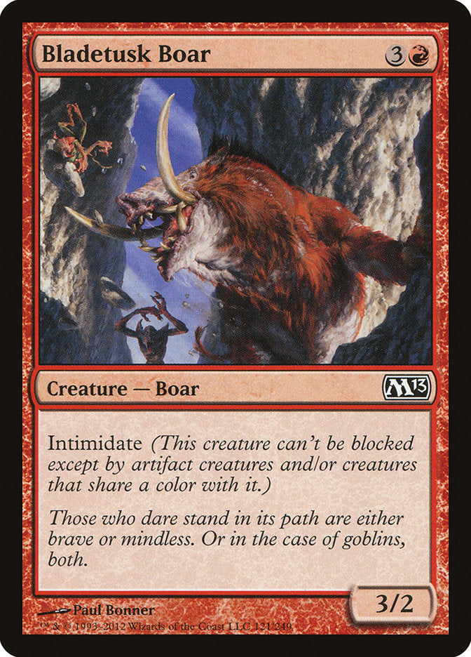 Bladetusk Boar [Magic 2013] Foil