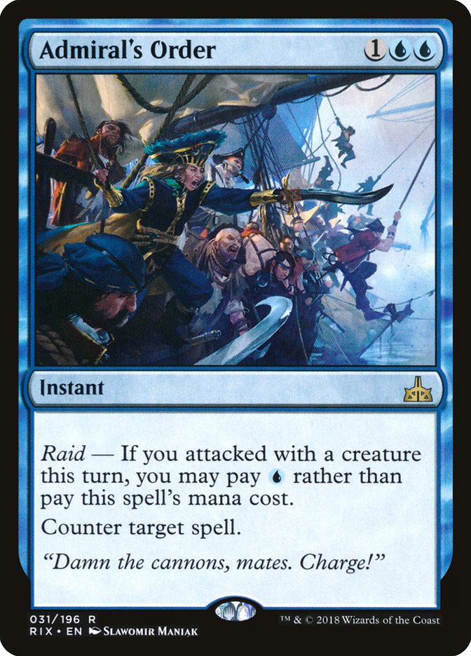 Admiral's Order [Rivals of Ixalan] Foil