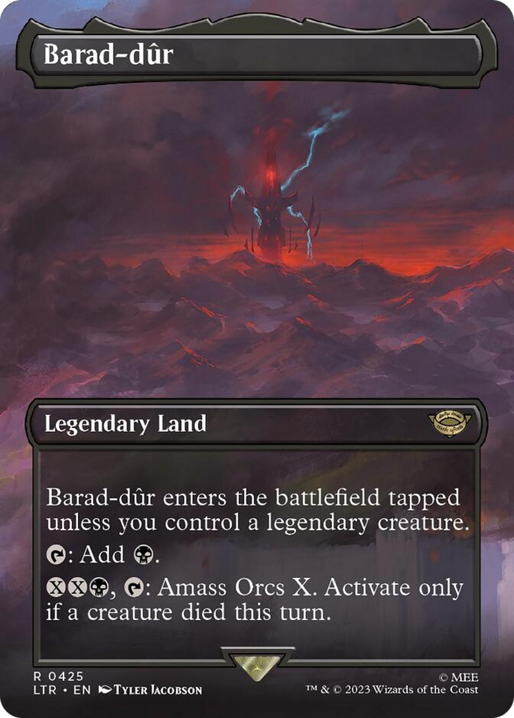 Barad-dur (Borderless Alternate Art) (425) [The Lord of the Rings: Tales of Middle-Earth] Foil