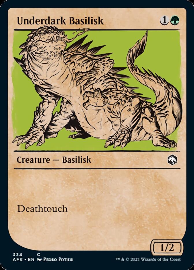 Underdark Basilisk (Showcase) [Dungeons & Dragons: Adventures in the Forgotten Realms] Foil