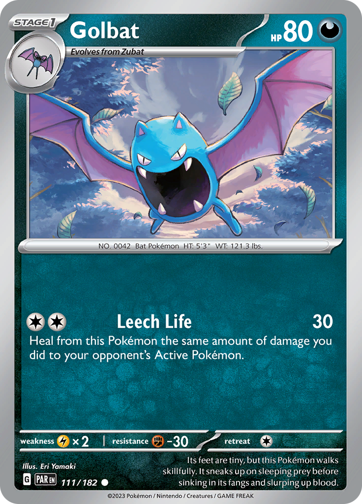 Golbat (111/182) [Scarlet & Violet: Paradox Rift] Reverse Holofoil