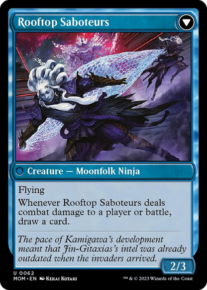 Invasion of Kamigawa // Rooftop Saboteurs [March of the Machine] Foil