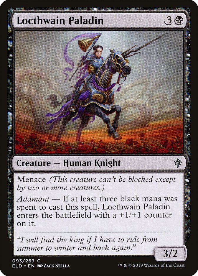 Locthwain Paladin [Throne of Eldraine] Foil