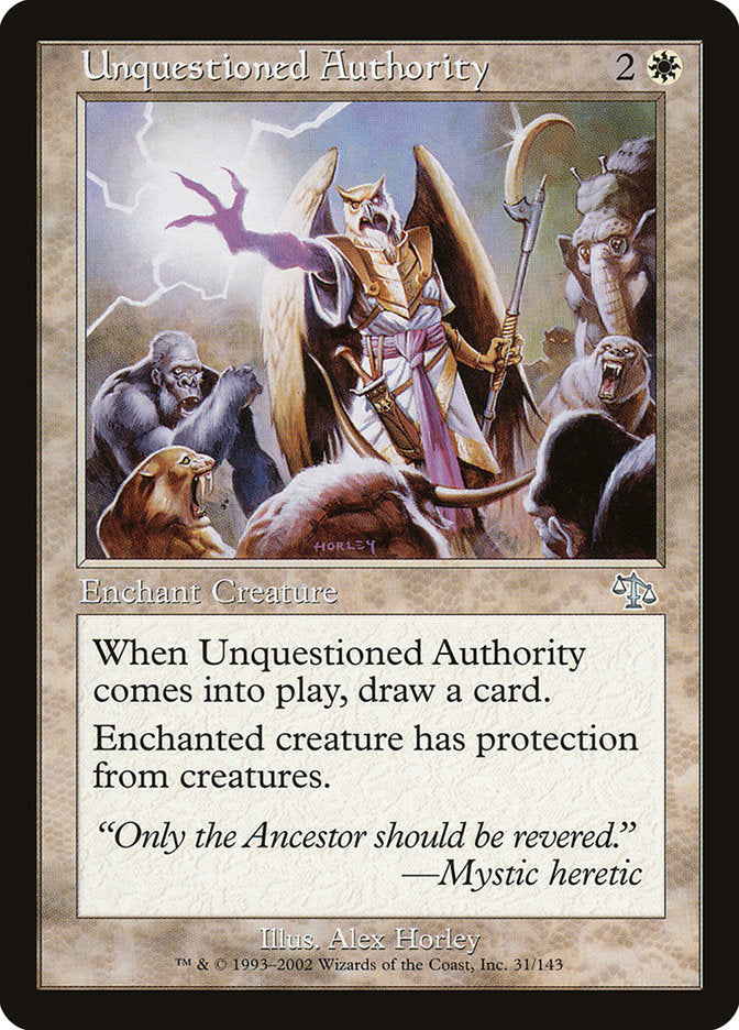 Unquestioned Authority [Judgment] Foil