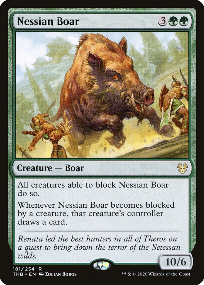 Nessian Boar [Theros Beyond Death] Foil