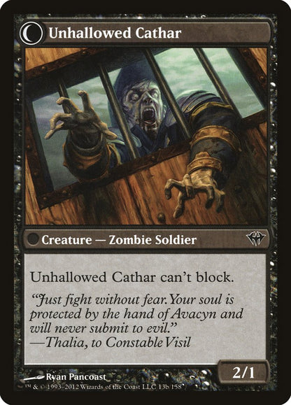 Loyal Cathar // Unhallowed Cathar [Dark Ascension] Foil