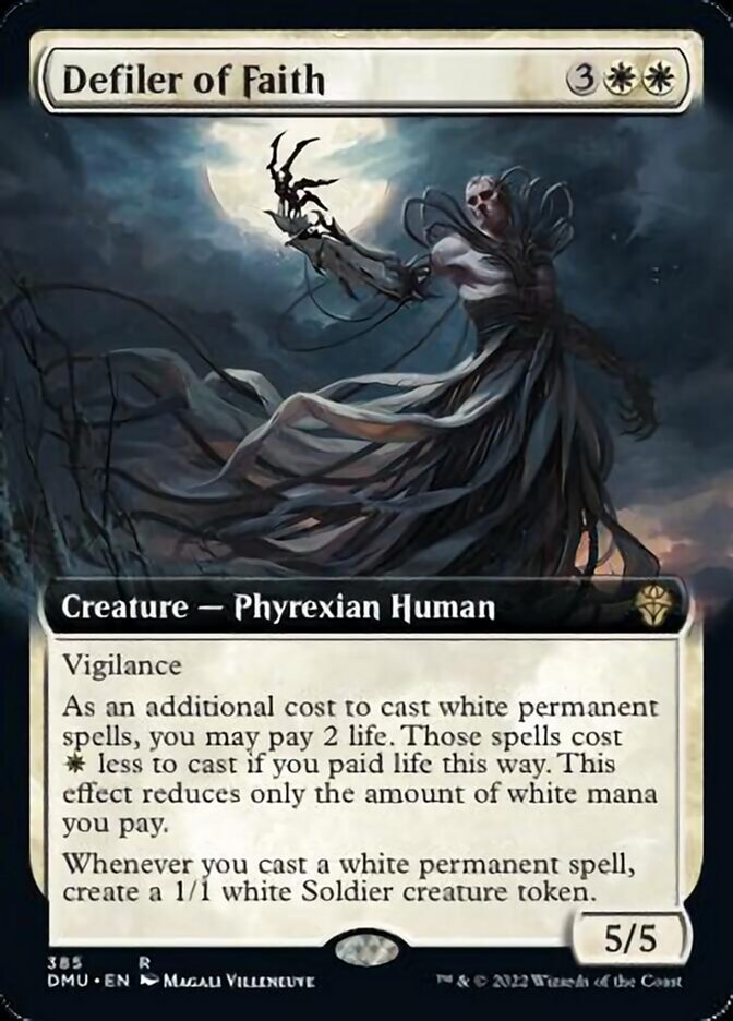 Defiler of Faith (Extended Art) [Dominaria United] Foil