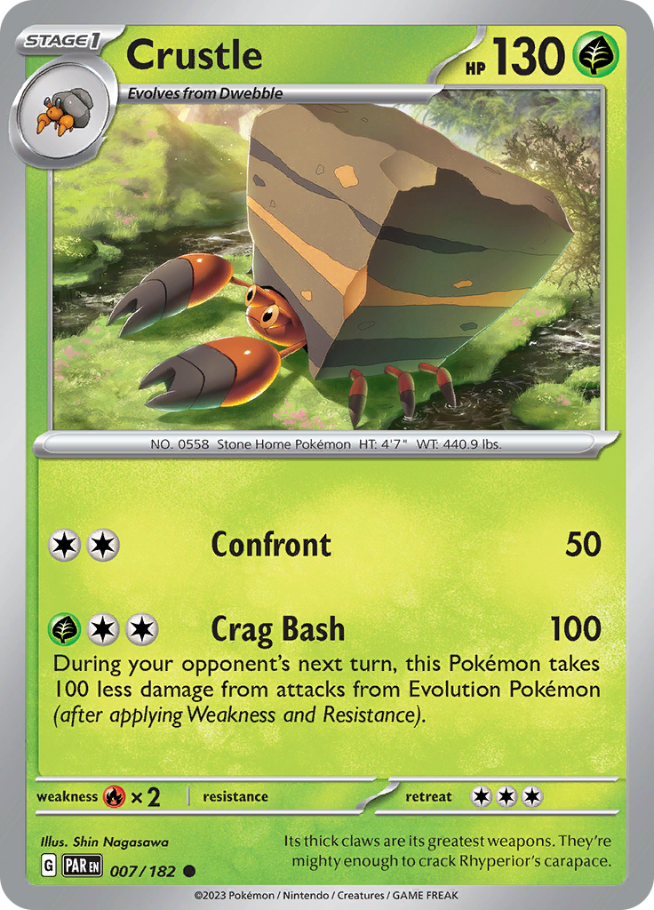 Crustle (007/182) [Scarlet & Violet: Paradox Rift] Reverse Holofoil