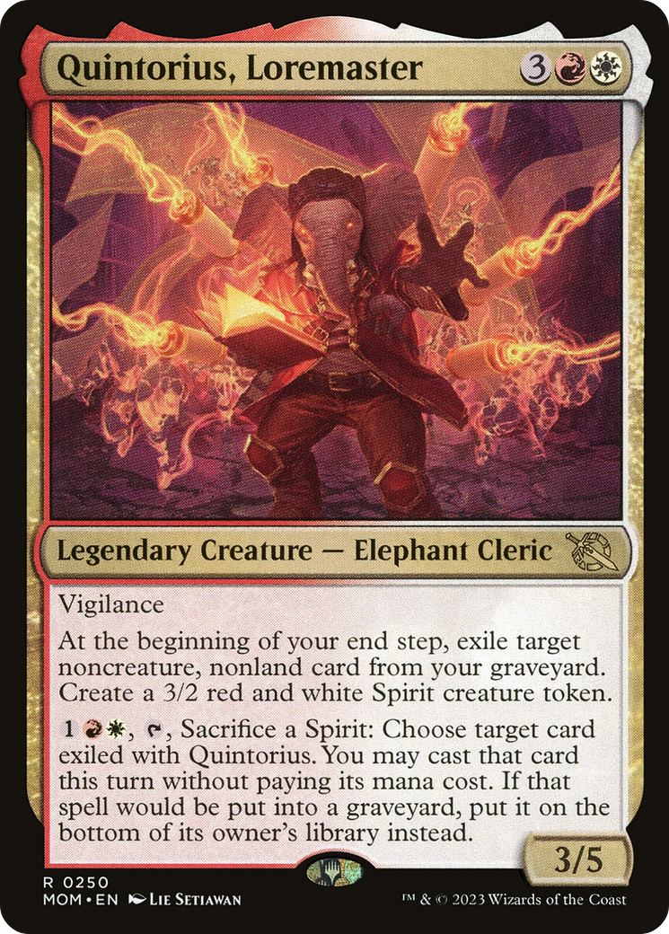 Quintorius, Loremaster [March of the Machine] Foil