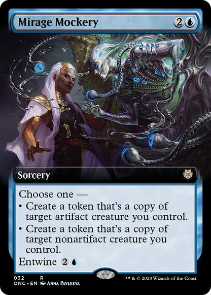Mirage Mockery (Extended Art) [Phyrexia: All Will Be One Commander] Foil