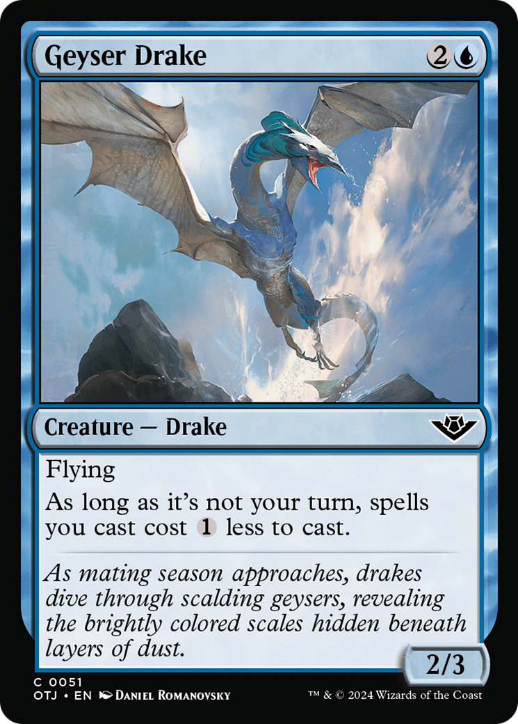 Geyser Drake [Outlaws of Thunder Junction] Foil