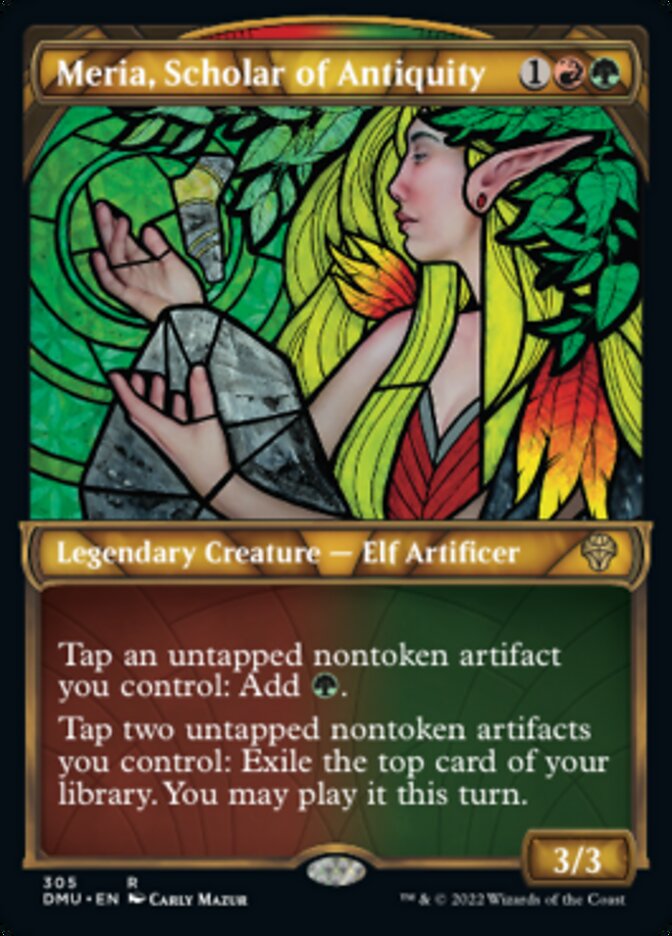 Meria, Scholar of Antiquity (Showcase) [Dominaria United] Foil