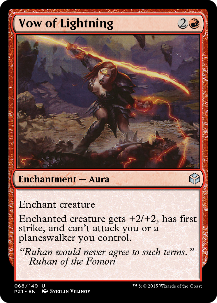 Vow of Lightning  [Legendary Cube Prize Pack] Foil