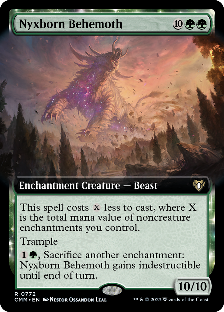 Nyxborn Behemoth (Extended Art) [Commander Masters] Foil