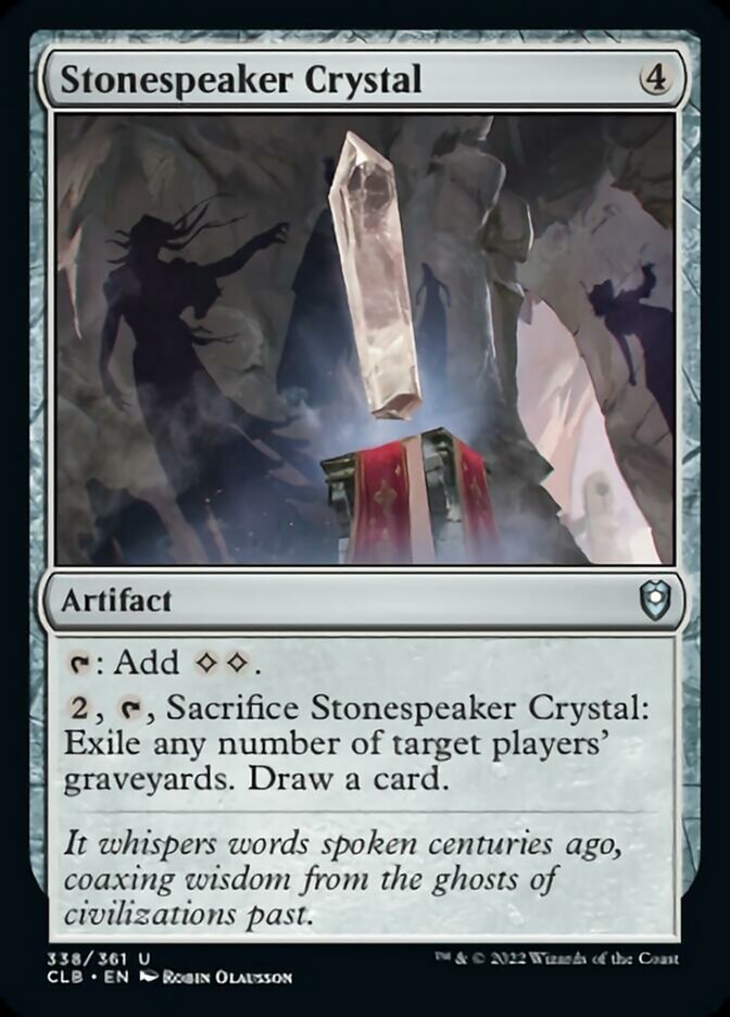 Stonespeaker Crystal [Commander Legends: Battle for Baldur's Gate] Foil
