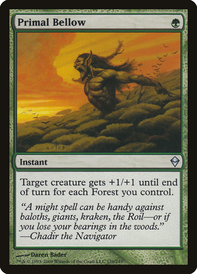 Primal Bellow [Zendikar] Foil