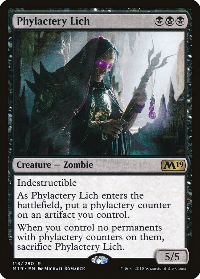 Phylactery Lich [Core Set 2019] Foil