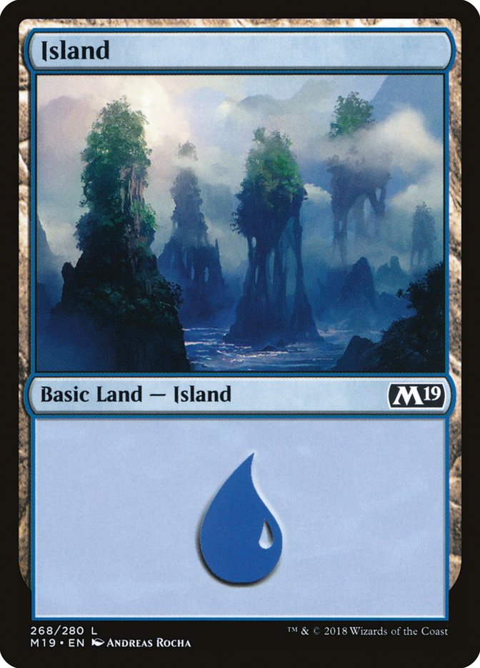 Island (268) [Core Set 2019] Foil