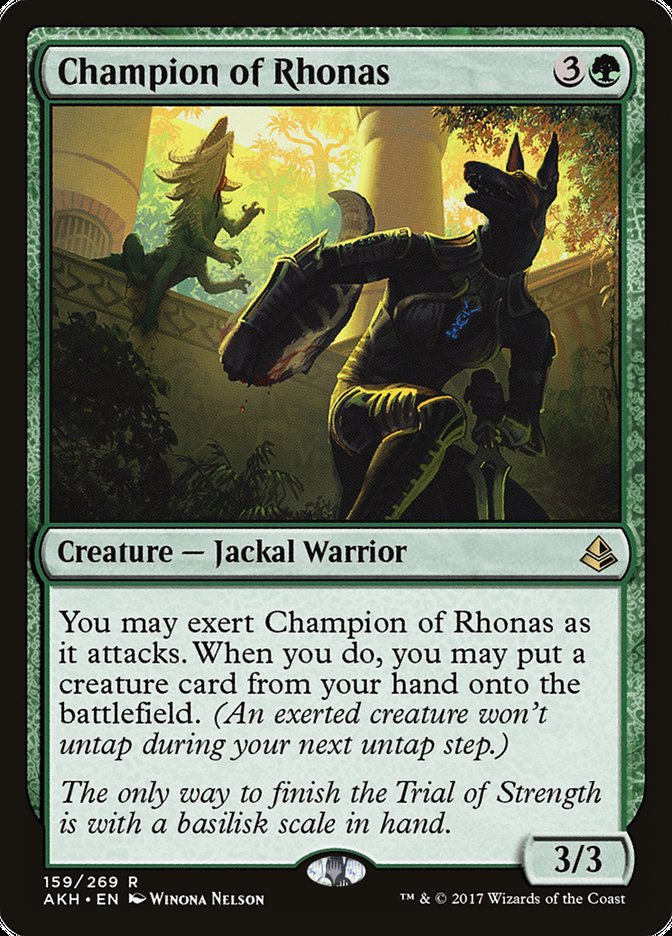 Champion of Rhonas [Amonkhet] Foil