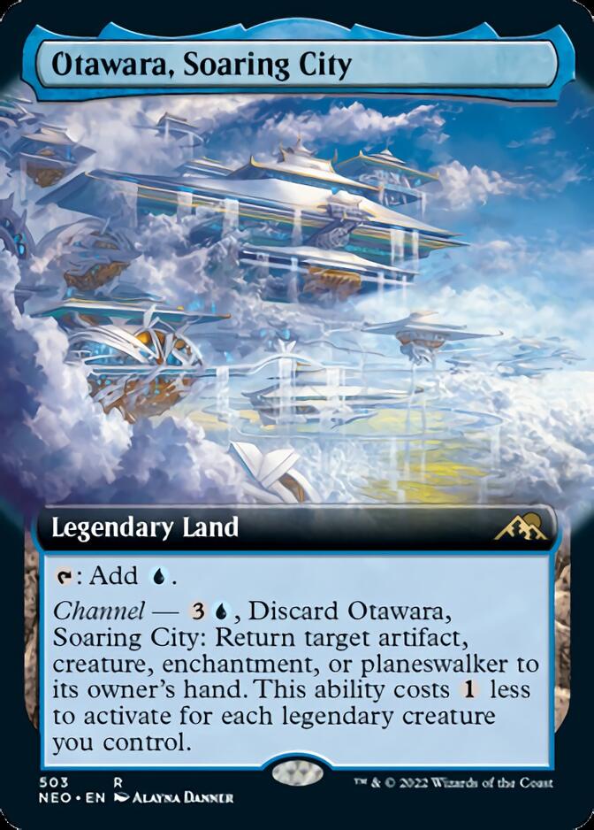 Otawara, Soaring City (Extended Art) [Kamigawa: Neon Dynasty] Foil