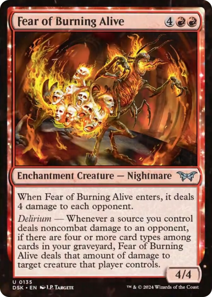 Fear of Burning Alive [Duskmourn: House of Horror] Foil