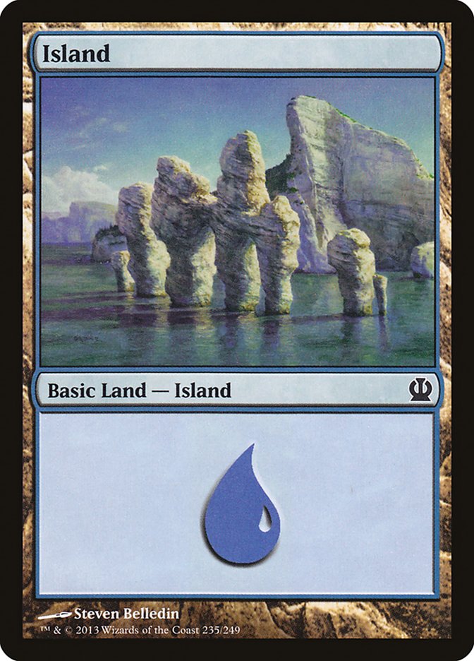 Island (235) [Theros] Foil