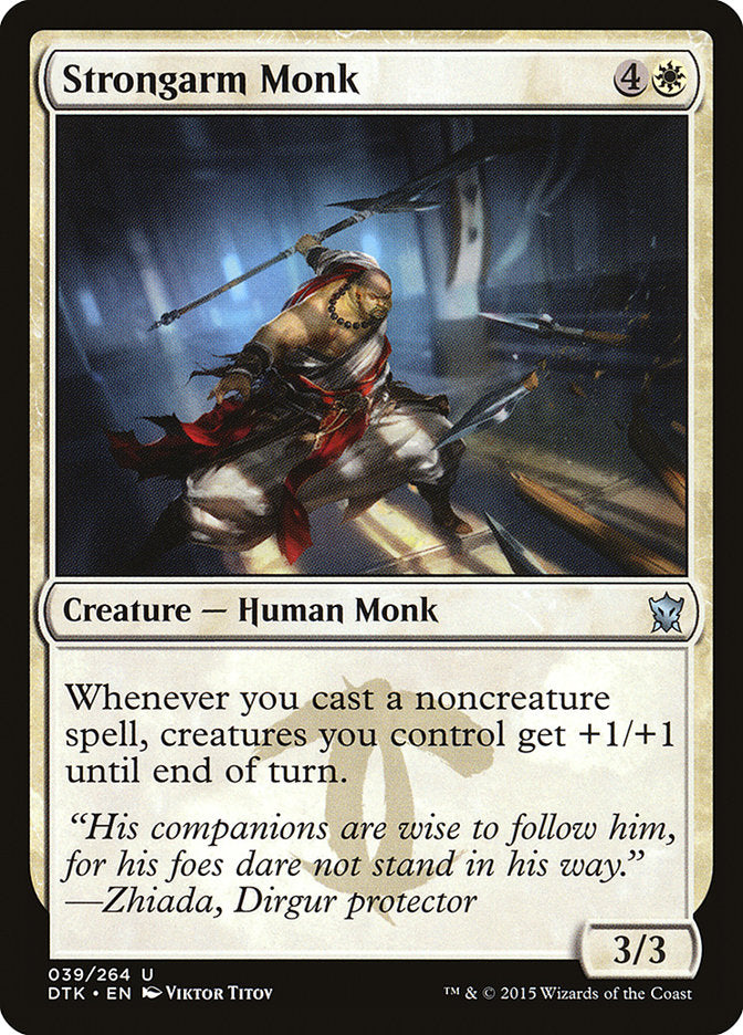 Strongarm Monk [Dragons of Tarkir] Foil