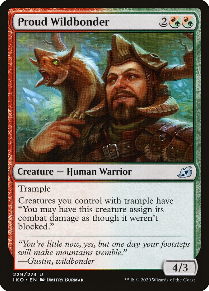 Proud Wildbonder [Ikoria: Lair of Behemoths] Foil