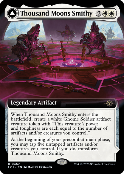 Thousand Moons Smithy (Extended Art) // Barracks of the Thousand [The Lost Caverns of Ixalan] Foil
