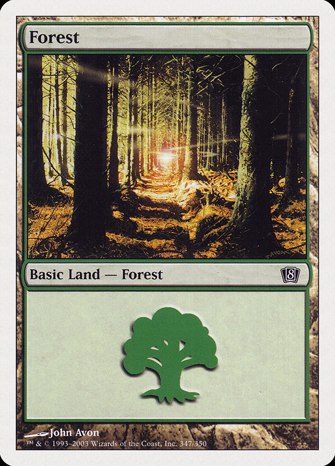 Forest (347) [Eighth Edition] Foil