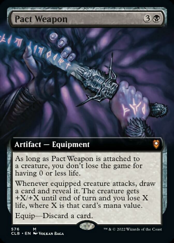 Pact Weapon (Extended Art) [Commander Legends: Battle for Baldur's Gate] Foil