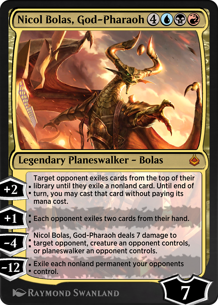 Nicol Bolas, God-Pharaoh  [Amonkhet Remastered]